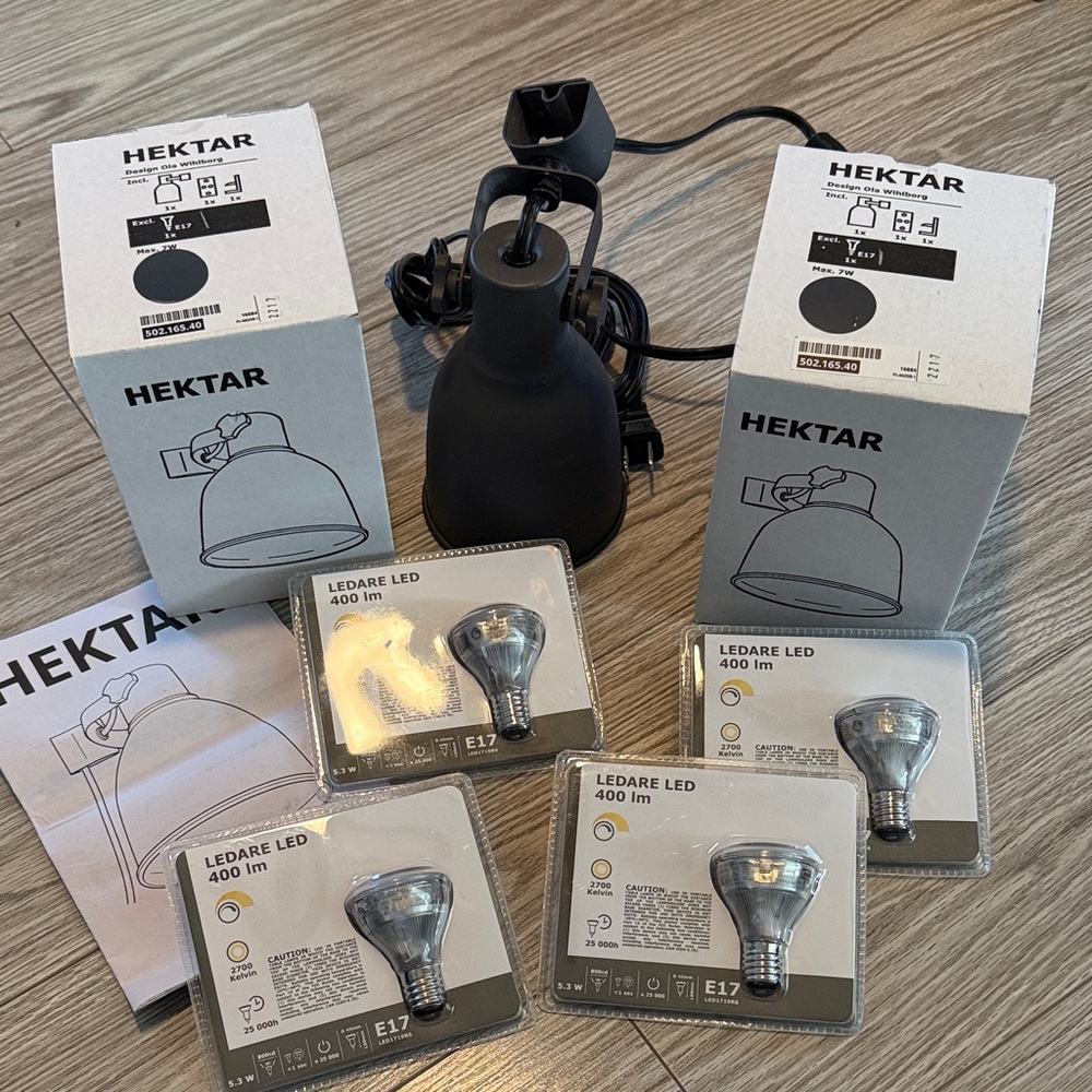 Ikea HEKTAR Wall Lamp Bundle